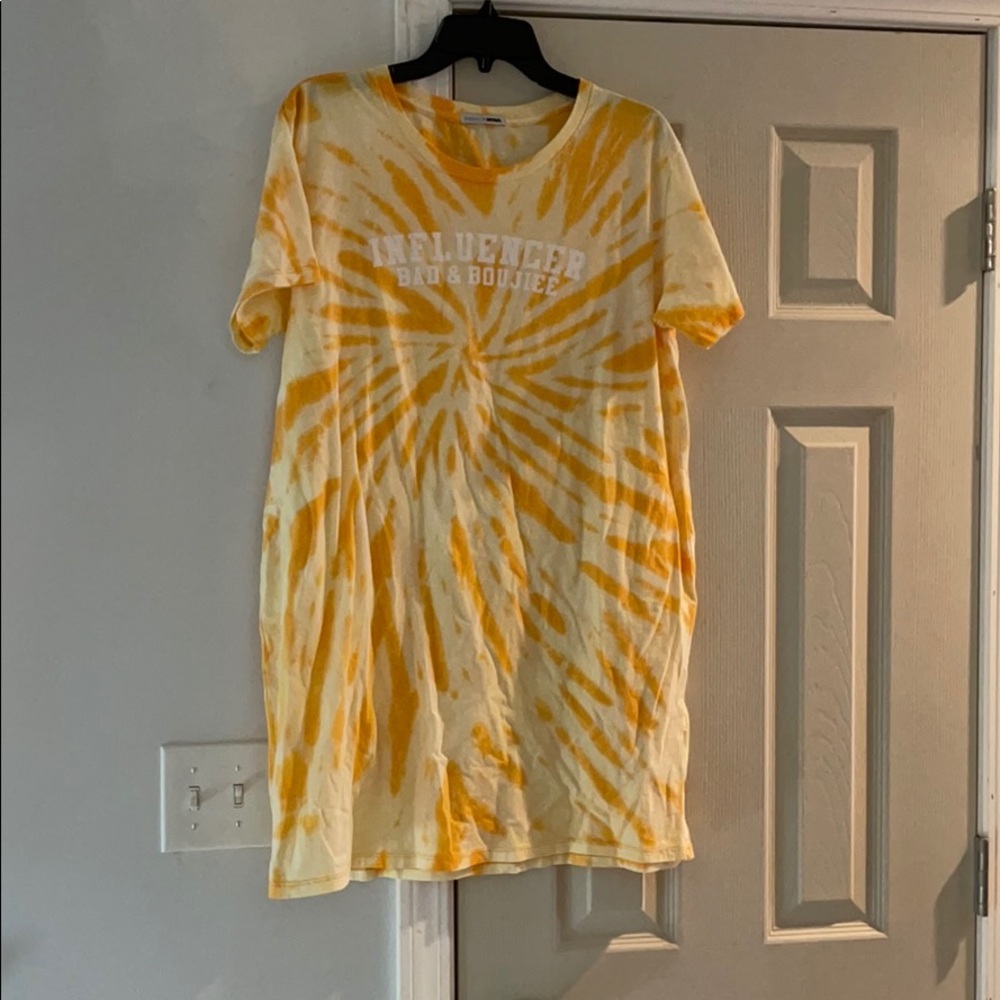 NWOT fashion nova t shirt dress size large